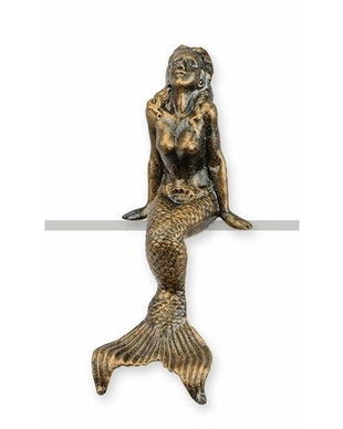 Sirena-statueta din fonta antichizata