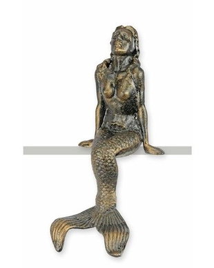 Sirena-statueta din fonta antichizata
