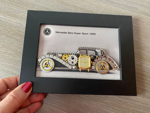 Masina model Mercedes Benz Super Sport 1928 Cod M 719・Cadouri barbati・Cadou pentru el・Decoratiune perete