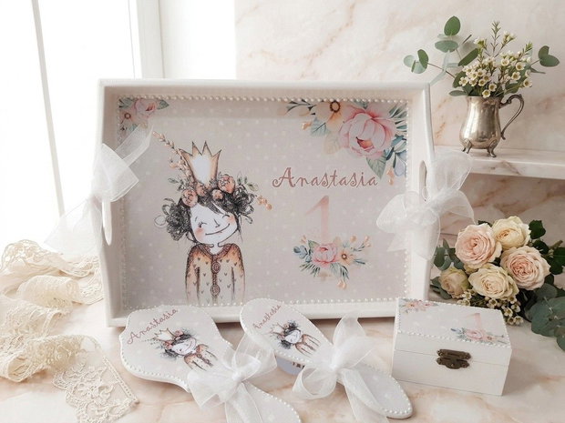 Set pentru turta/ mot fetite - tema printesa