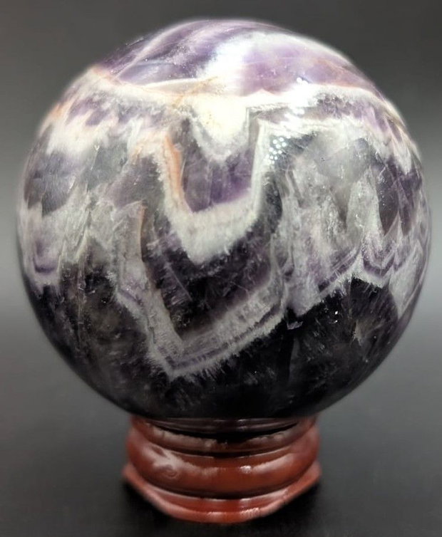 Ametist Dream (Chevron) - Sfera piatra semipretioasa