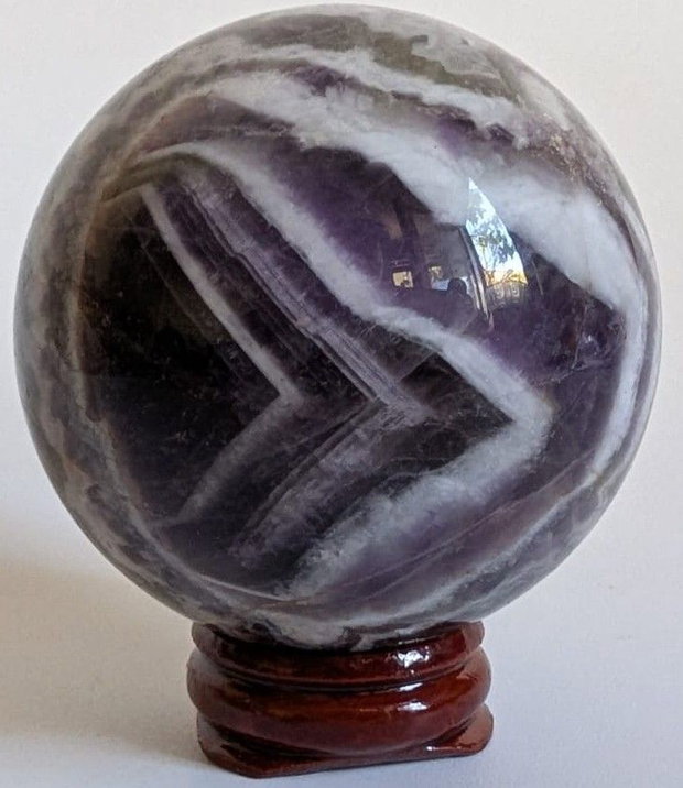 Ametist Dream (Chevron) - Sfera piatra semipretioasa