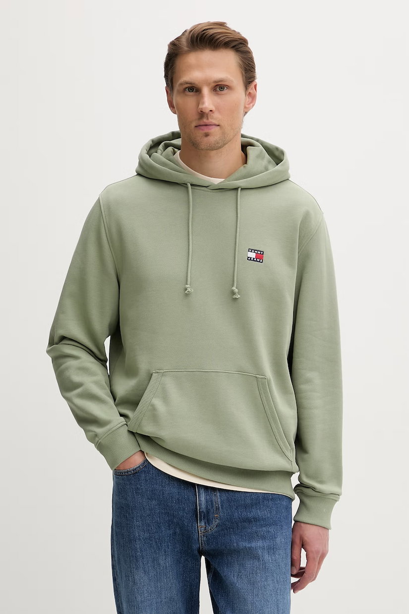Tommy Jeans hanorac cu glugă pentru bărbați, din bumbac