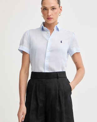 Polo Ralph Lauren cămașă pentru femei, din in PD LINEN-WVN-SHIRT