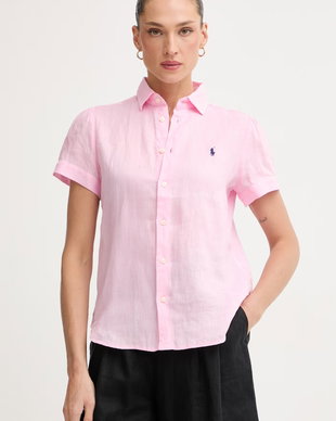 Polo Ralph Lauren cămașă pentru femei, din in PD LINEN-WVN-SHIRT