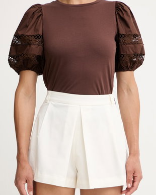 Max&Co. pantaloni scurți pentru femei, din bumbac cu elastan MCOMAESTRO