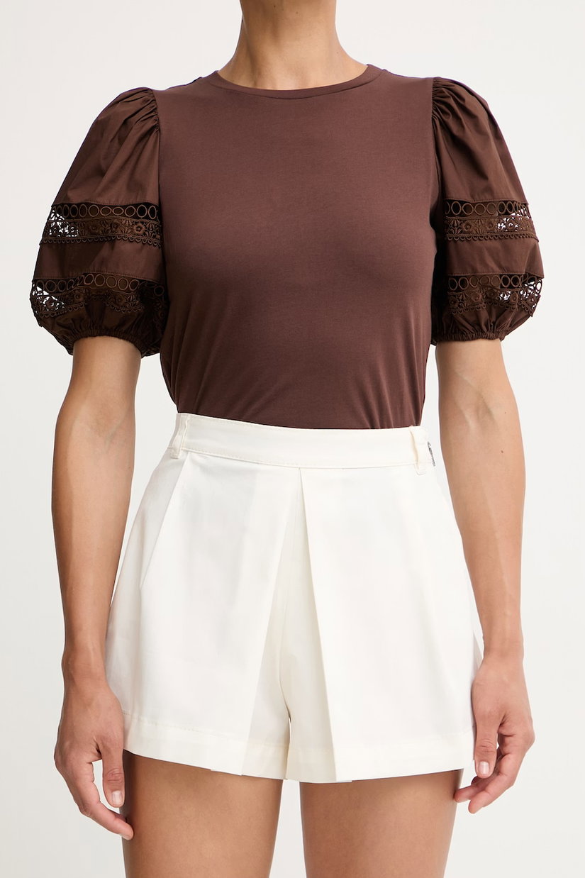 Max&Co. pantaloni scurți pentru femei, din bumbac cu elastan MCOMAESTRO