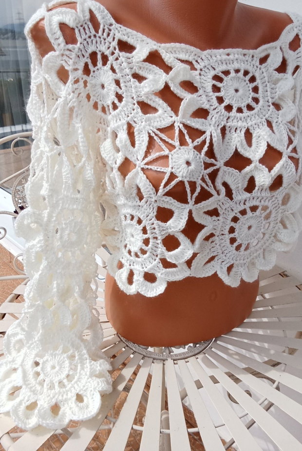 Bolero crosetat