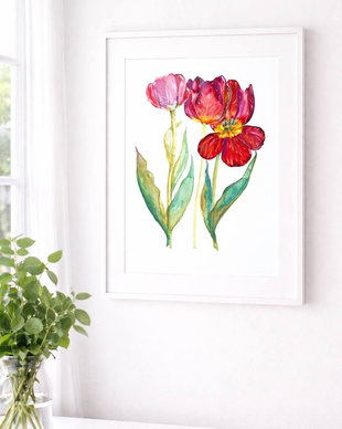 Tulipa - Tablou, Pictură Originală - Nature and Colors Collection