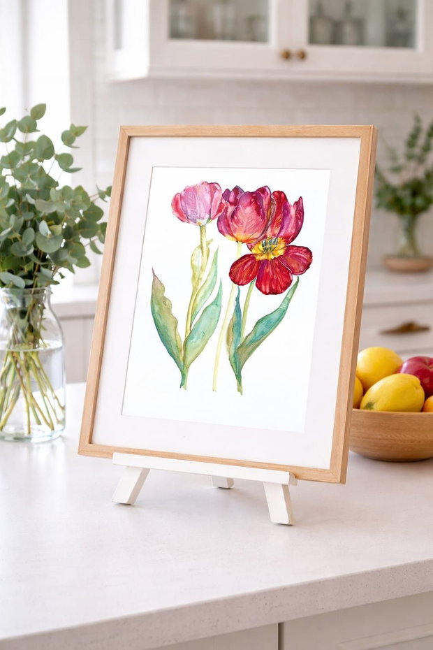 Tulipa - Tablou, Pictură Originală - Nature and Colors Collection