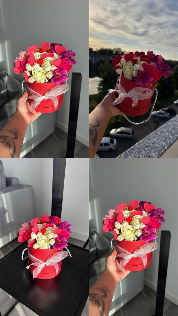 Aranjament floral din săpun cadoul perfect pentru persoana iubită