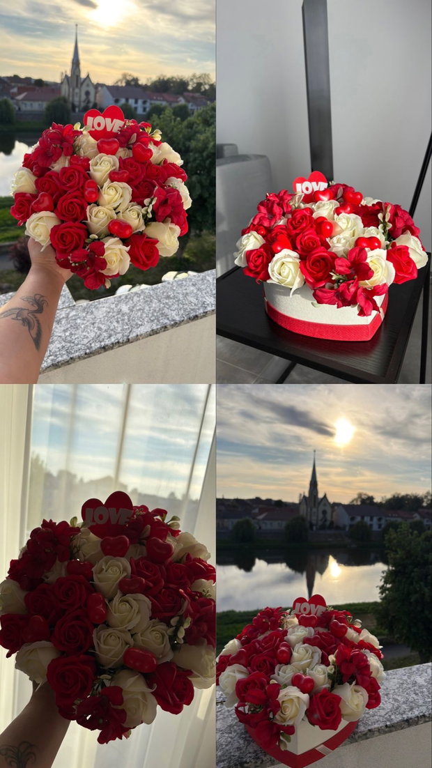 Aranjament floral din săpun cadoul perfect pentru persoana iubită