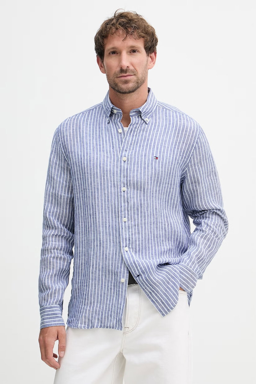 Tommy Hilfiger cămașă pentru bărbați, din in
