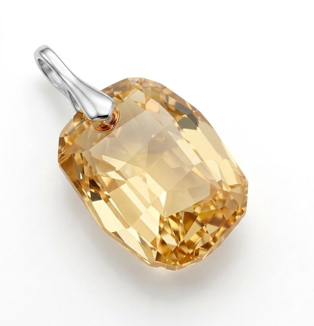 Cercei aurii din Cristale Swarovski graphic pendant si pandantiv asortat - CE156.4, PA156.4 - Set auriu delicat, cadou romantic