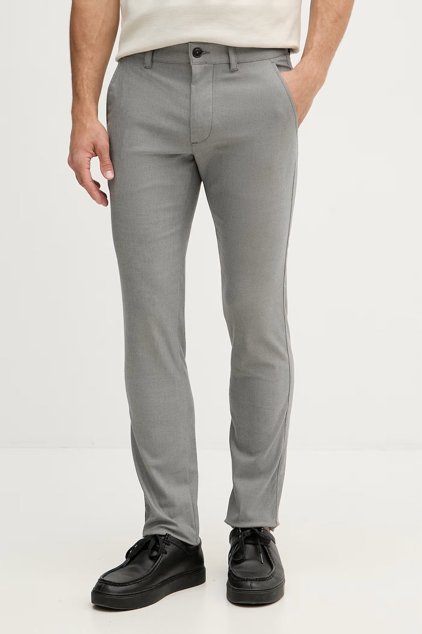 BOSS Orange pantaloni chinos pentru bărbați cu bumbac Slim