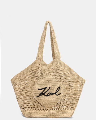 Karl Lagerfeld tote bag pentru femei împletită K/SIGNATURE