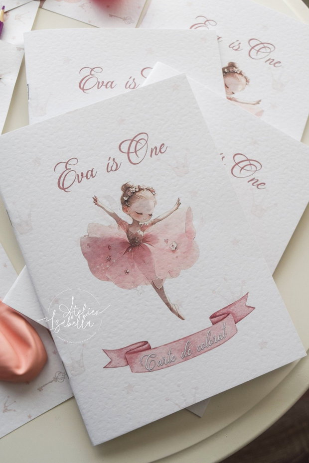 Carte de colorat personalizată Ballerina