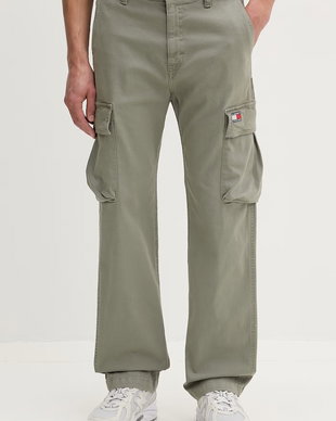 Tommy Jeans pantaloni cargo pentru bărbați din bumbac cu elastan