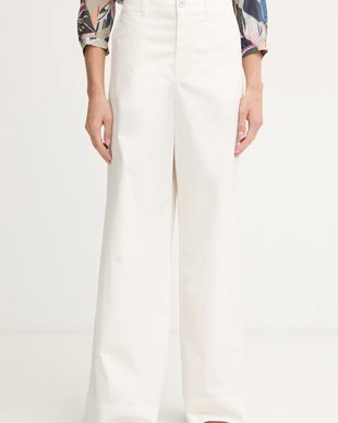 Marc Aurel pantaloni wide leg pentru femei, din bumbac cu elastan
