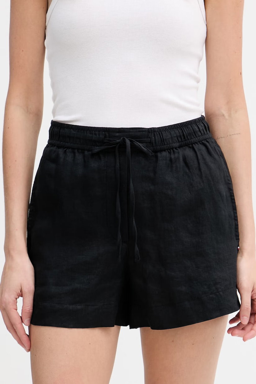 Tommy Hilfiger pantaloni scurți pentru femei, din in