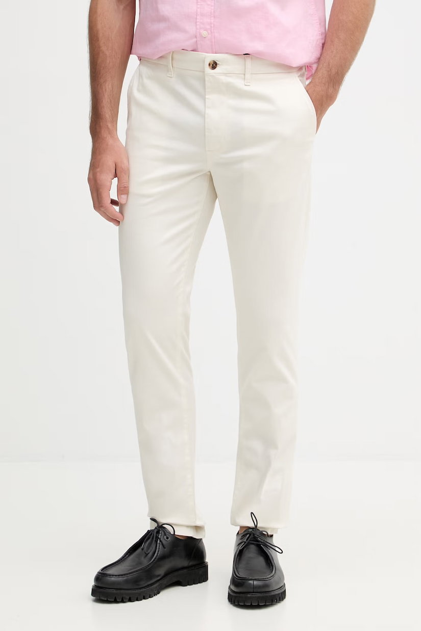 Tommy Hilfiger pantaloni slim fit pentru bărbați cu bumbac