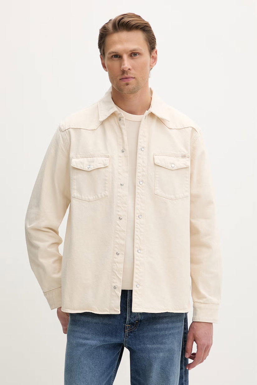 Tommy Jeans cămașă pentru bărbați, din bumbac