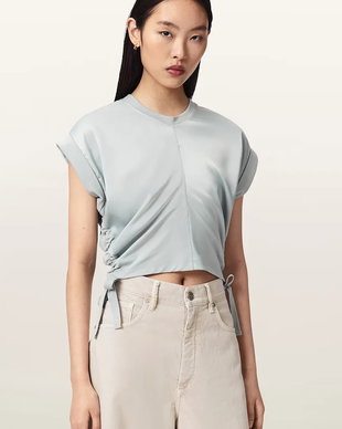 AllSaints bluză pentru femei MIRA SATIN