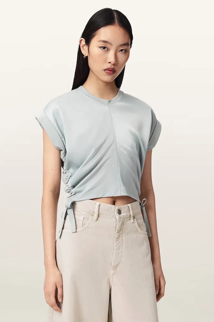 AllSaints bluză pentru femei MIRA SATIN