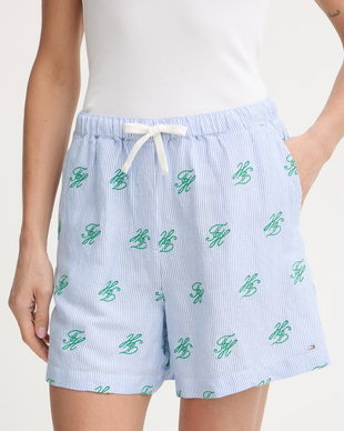 Tommy Hilfiger pantaloni scurți pentru femei, cu in SUMMER