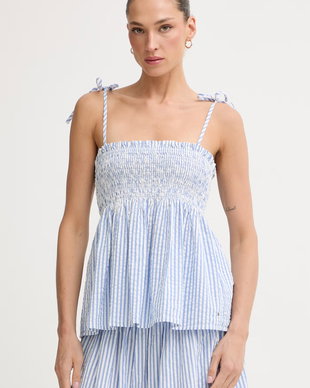 Tommy Hilfiger top pentru femei, din bumbac cu elastan SUMMER