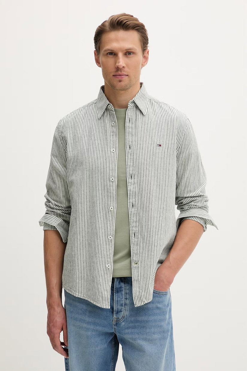 Tommy Jeans cămașă pentru bărbați, cu in