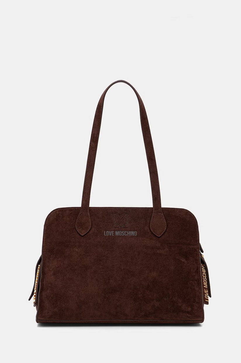 Love Moschino hobo bag pentru femei, cu imitație de piele întoarsă