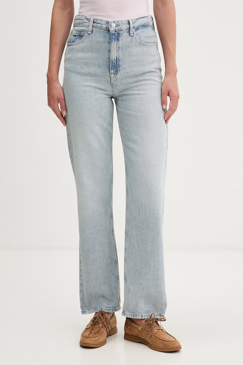 Tommy Jeans blugi straight pentru femei