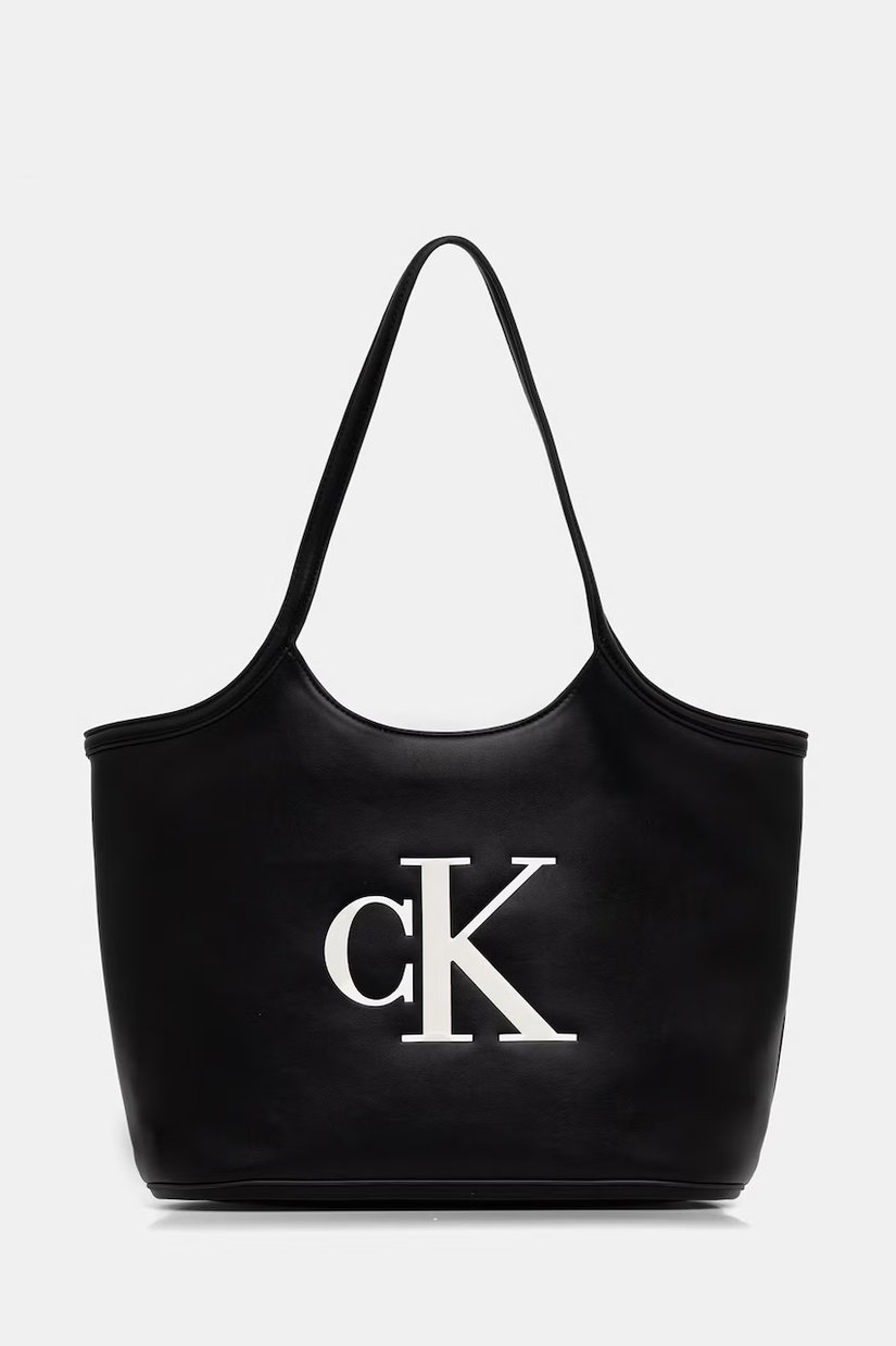 Calvin Klein geantă shopper pentru femei, cu imitație de piele