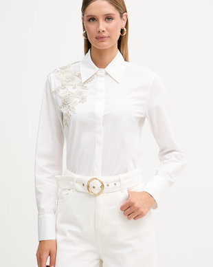 blugirl Blumarine cămașă pentru femei, din bumbac cu elastan
