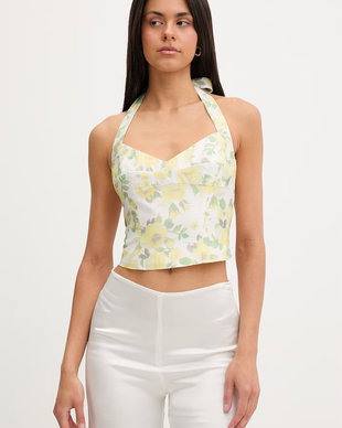 Bardot top pentru femei, cu lyocell