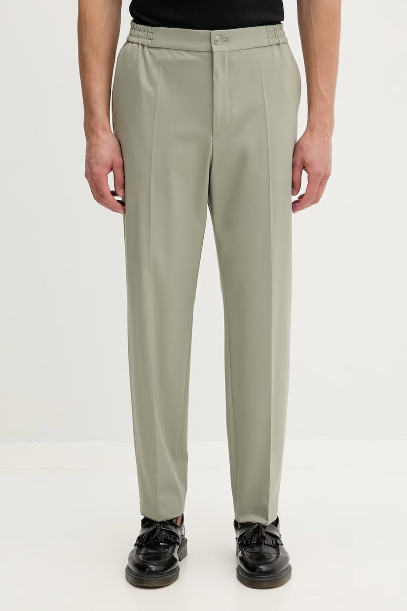 HUGO pantaloni slim fit pentru bărbați, cu lână Gos233F1X