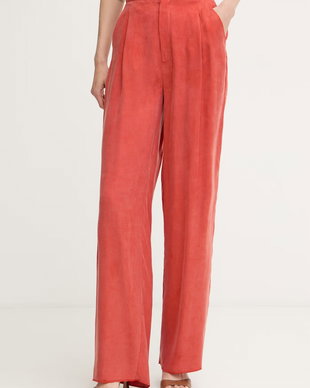 Marella pantaloni pentru femei, cu lyocell Emme by Marella