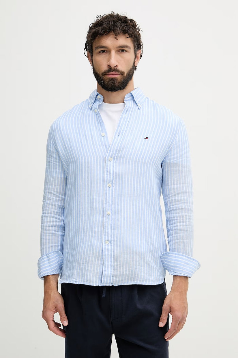 Tommy Hilfiger cămașă pentru bărbați, din in