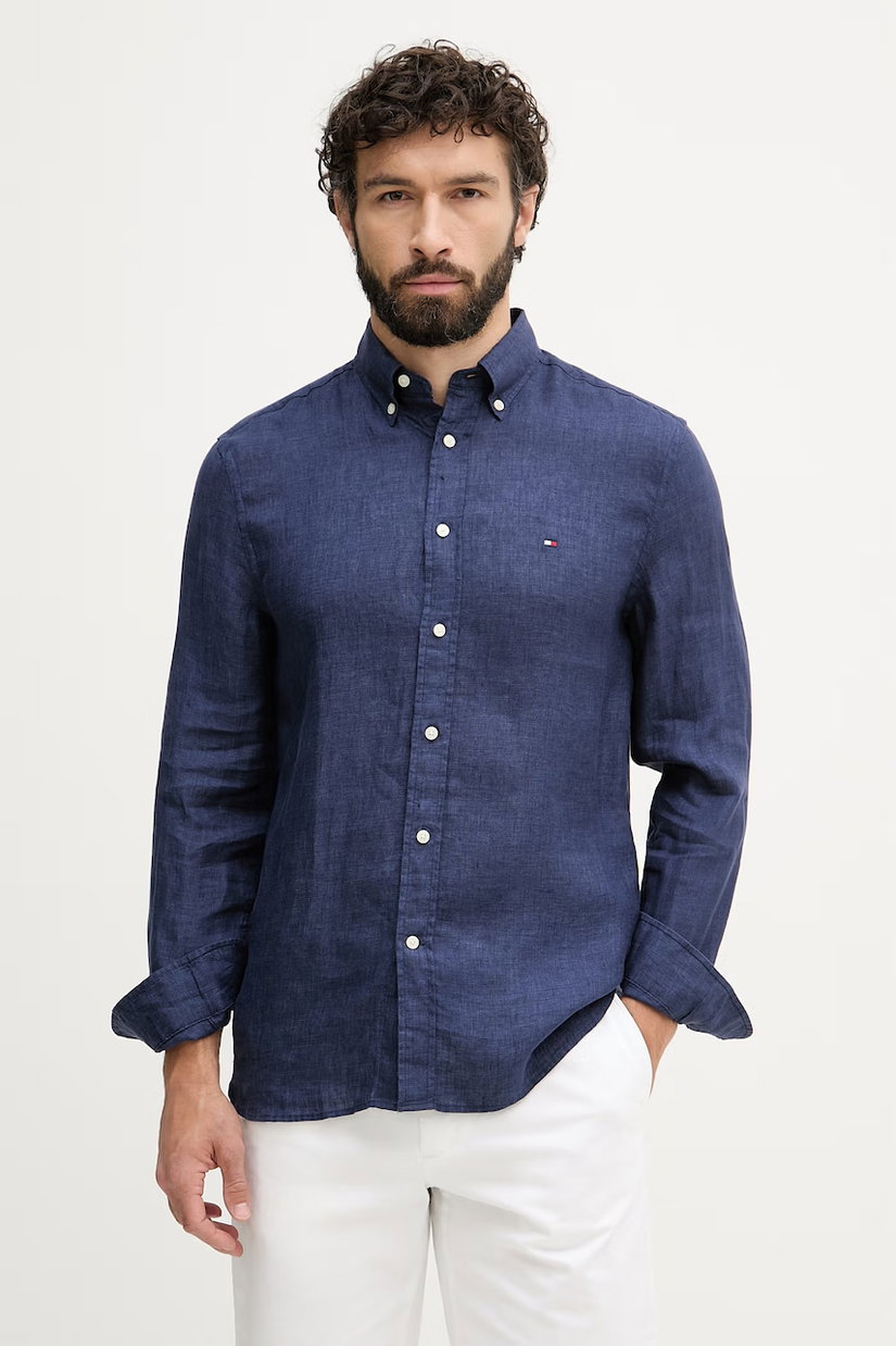 Tommy Hilfiger cămașă pentru bărbați, din in