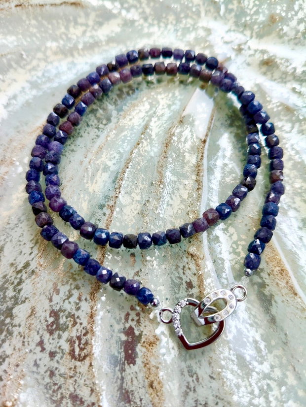 Colier CHOKER SAFIR natural