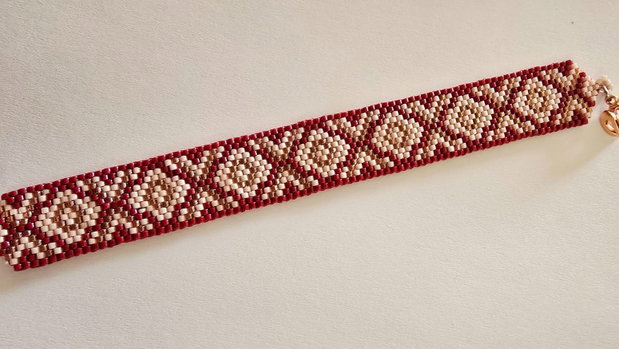 Brățară Elegantă Rouge Royale din Miyuki Delica