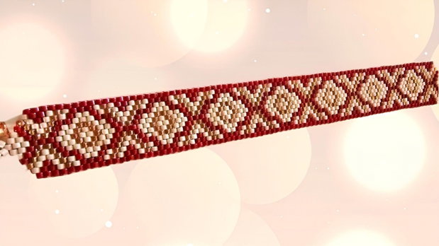 Brățară Elegantă Rouge Royale din Miyuki Delica