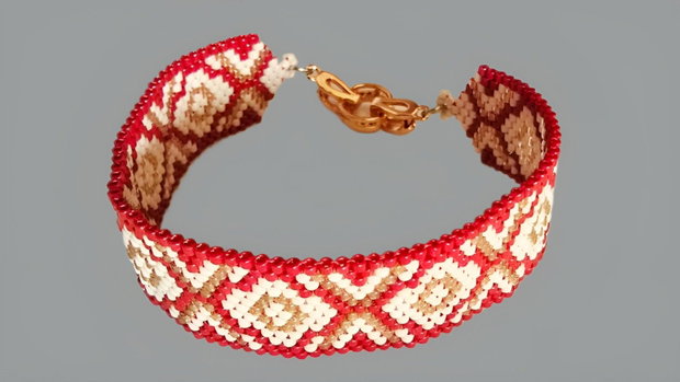 Brățară Elegantă Rouge Royale din Miyuki Delica