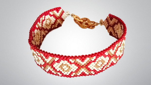 Brățară Elegantă Rouge Royale din Miyuki Delica