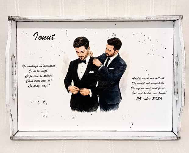 Tavita/set de mire cu mire și naș