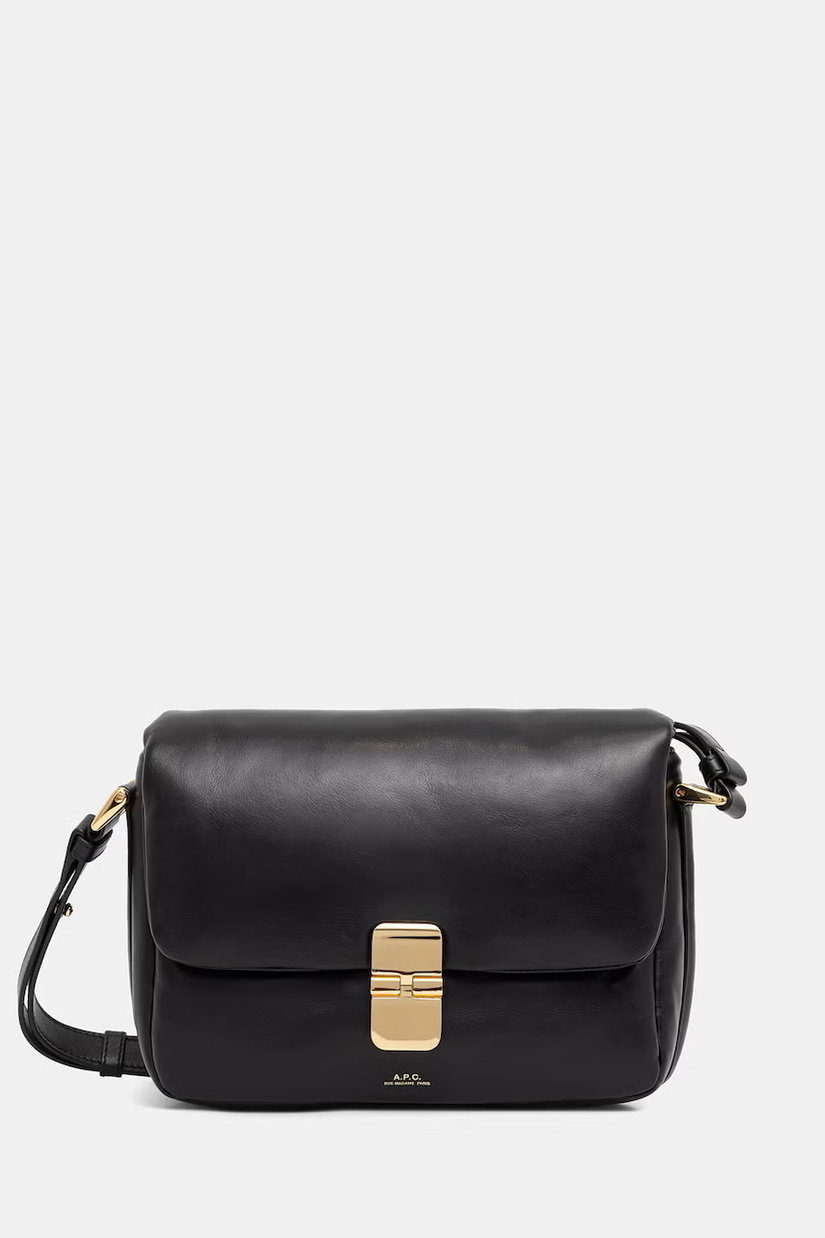 A.P.C. geantă crossbody pentru femei, din piele Sac Grace Soft