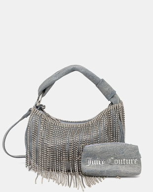 Juicy Couture geantă hobo pentru femei, din denim FIREFLIES