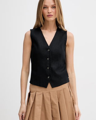 Tommy Hilfiger vestă cu un singur rând de nasturi pentru femei, cu in