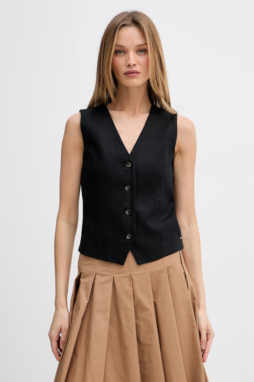 Tommy Hilfiger vestă cu un singur rând de nasturi pentru femei, cu in